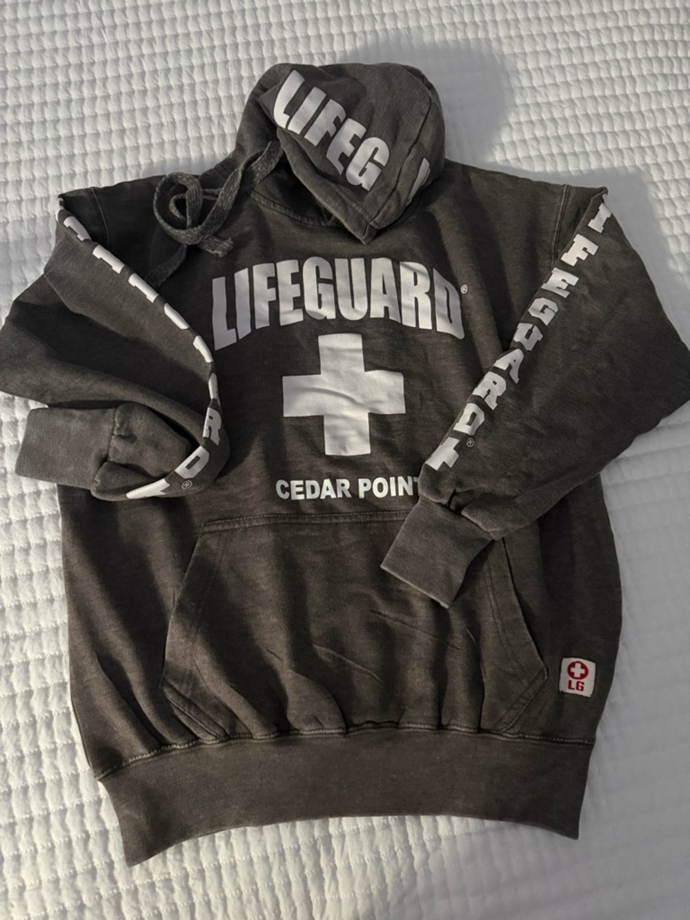 Lifeguard Cedar Point Dark Gray Hooded Sweatshirt